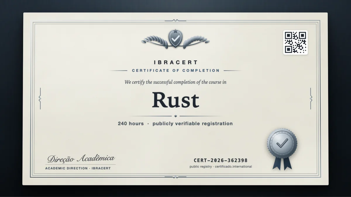 Cover of the Rust course