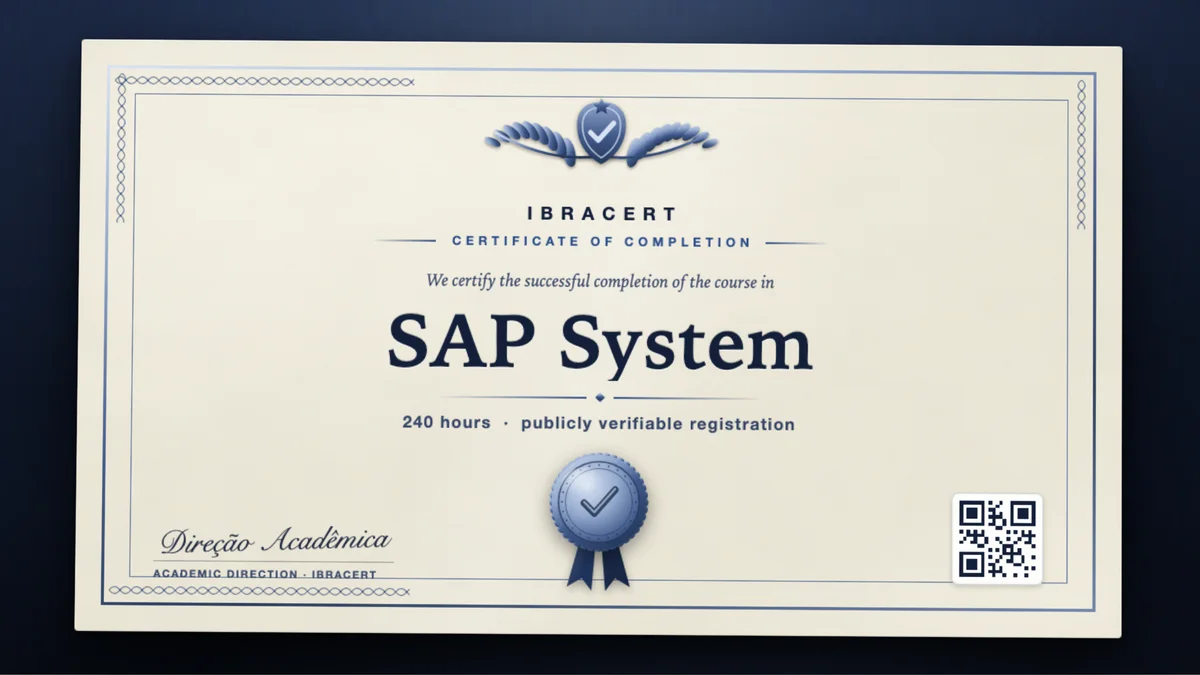 Cover of the SAP System course