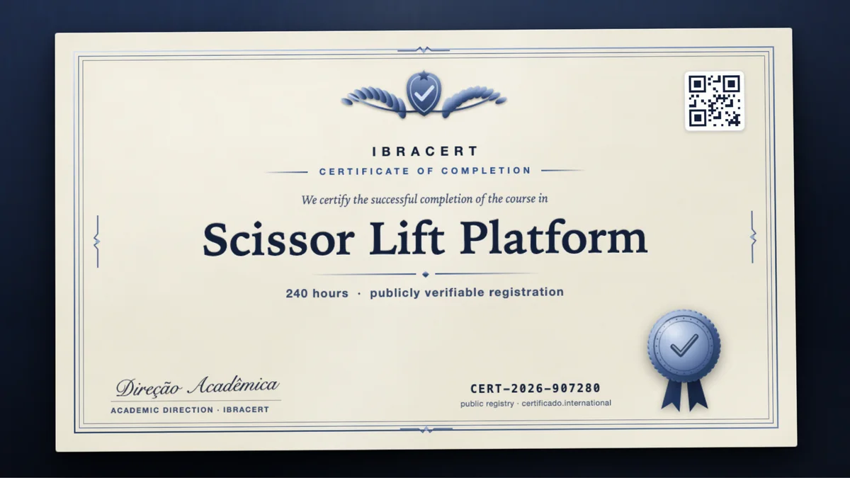 Cover of the Scissor Lift Platform course