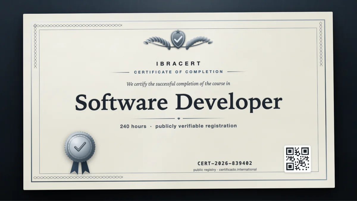 Cover of the Software Developer course