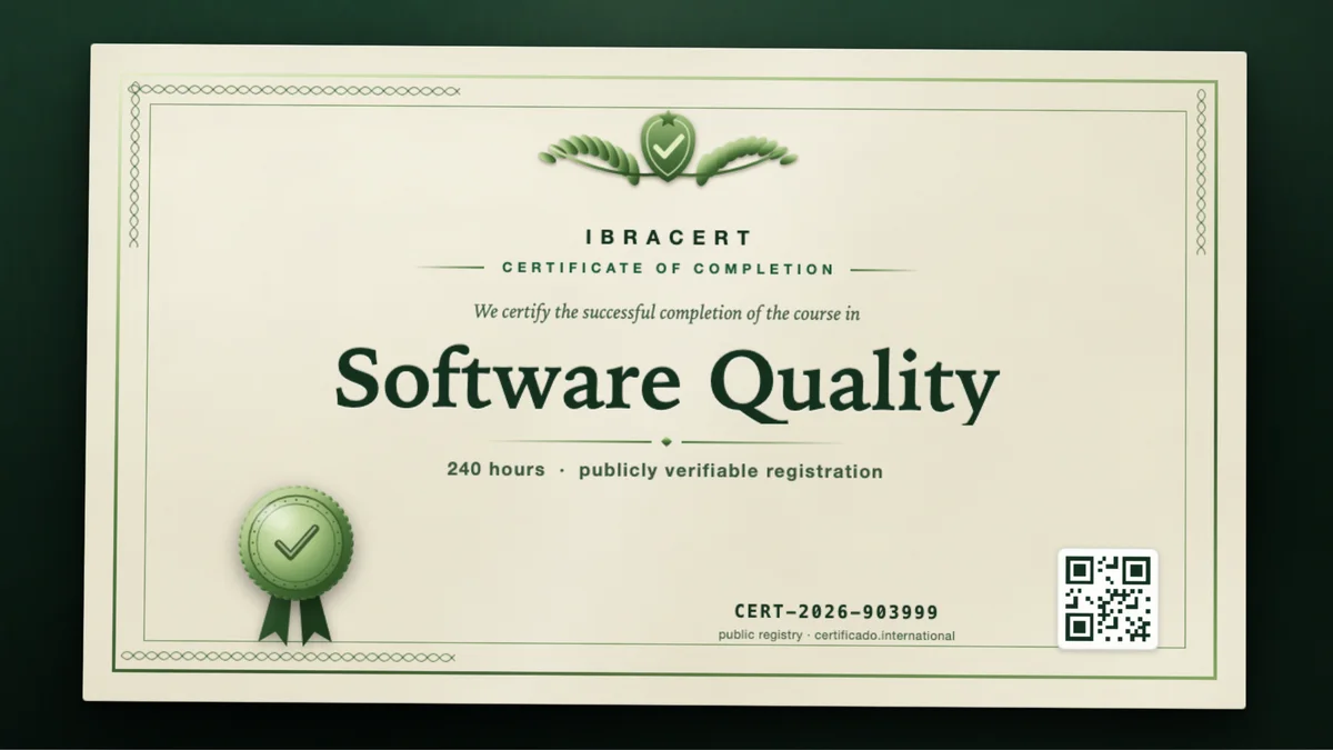 Cover of the Software Quality course