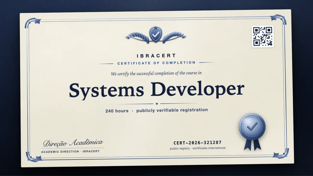 Cover of the Systems Developer course