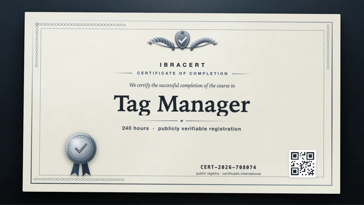 Cover of the Tag Manager course