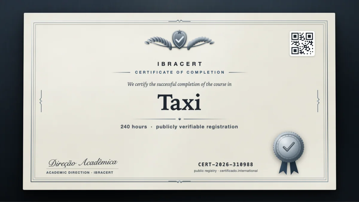 Cover of the Taxi course