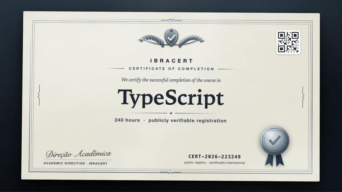 Cover of the TypeScript course
