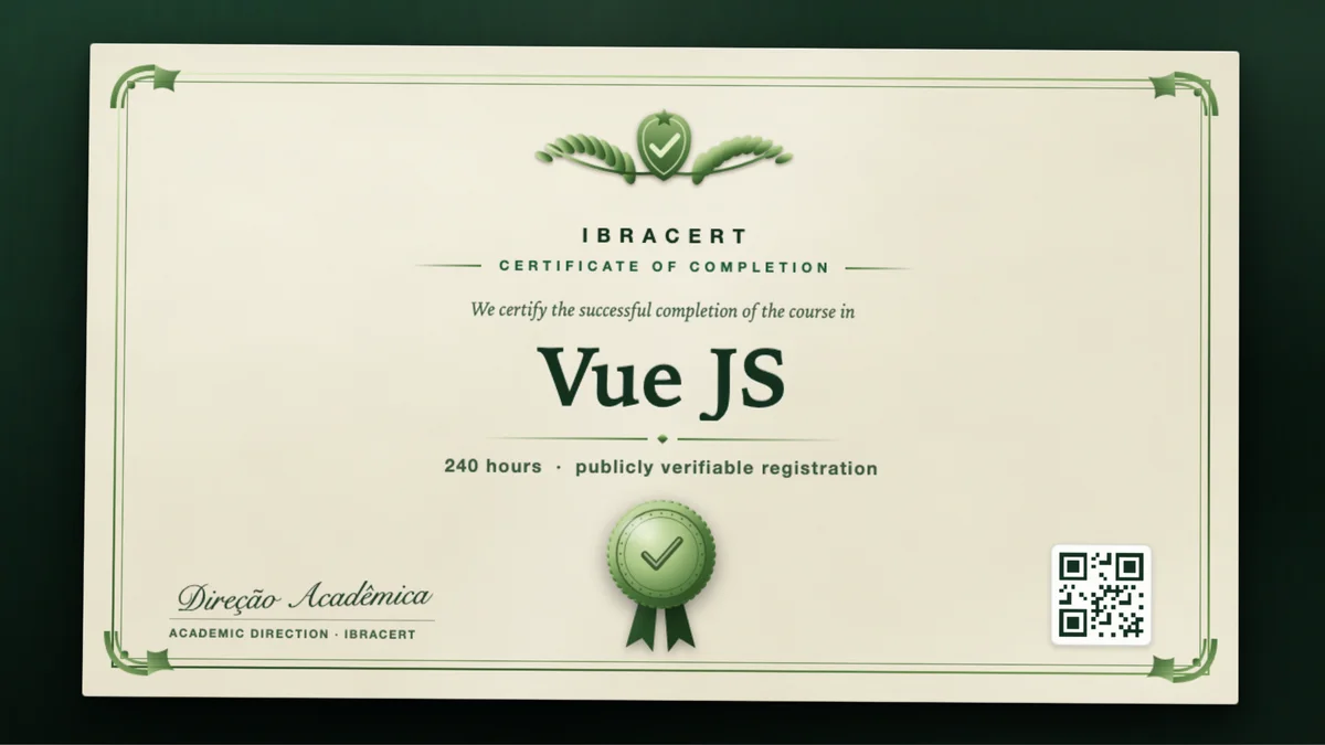 Cover of the Vue JS course