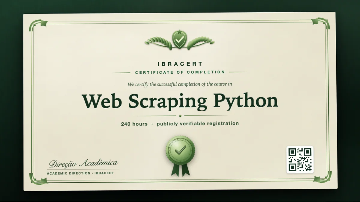 Cover of the Web Scraping Python course