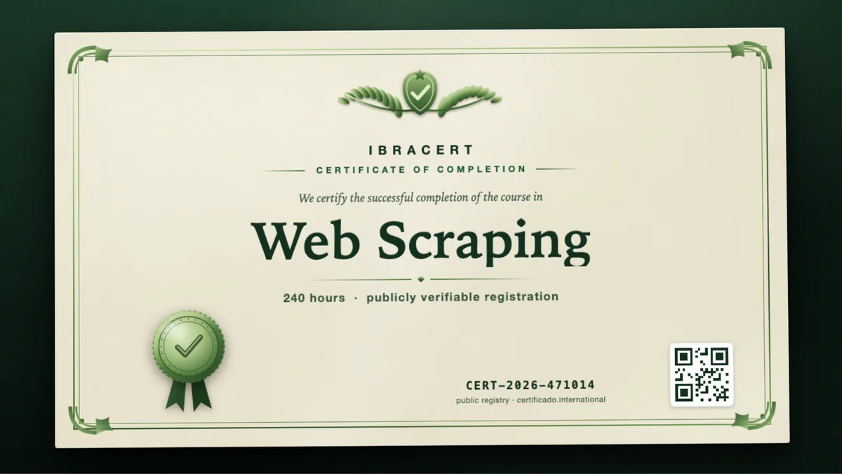Cover of the Web Scraping course