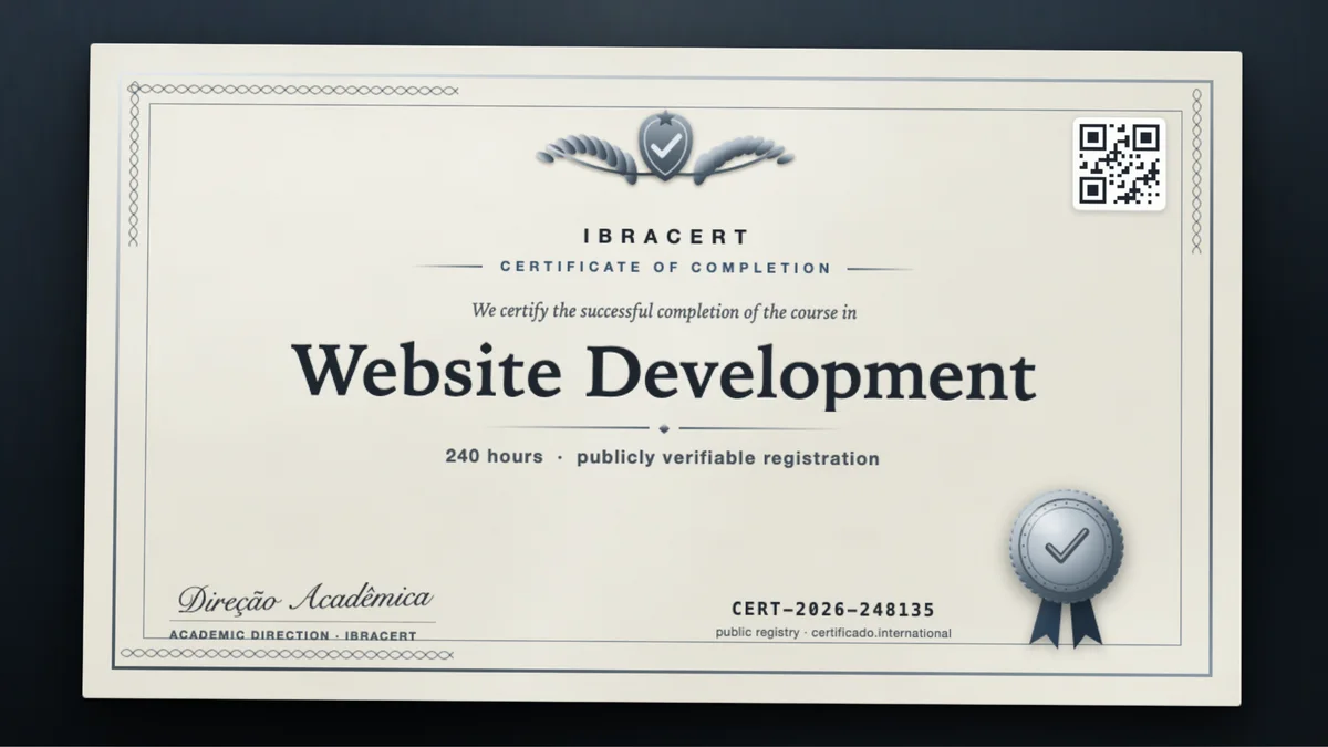 Cover of the Website Development course