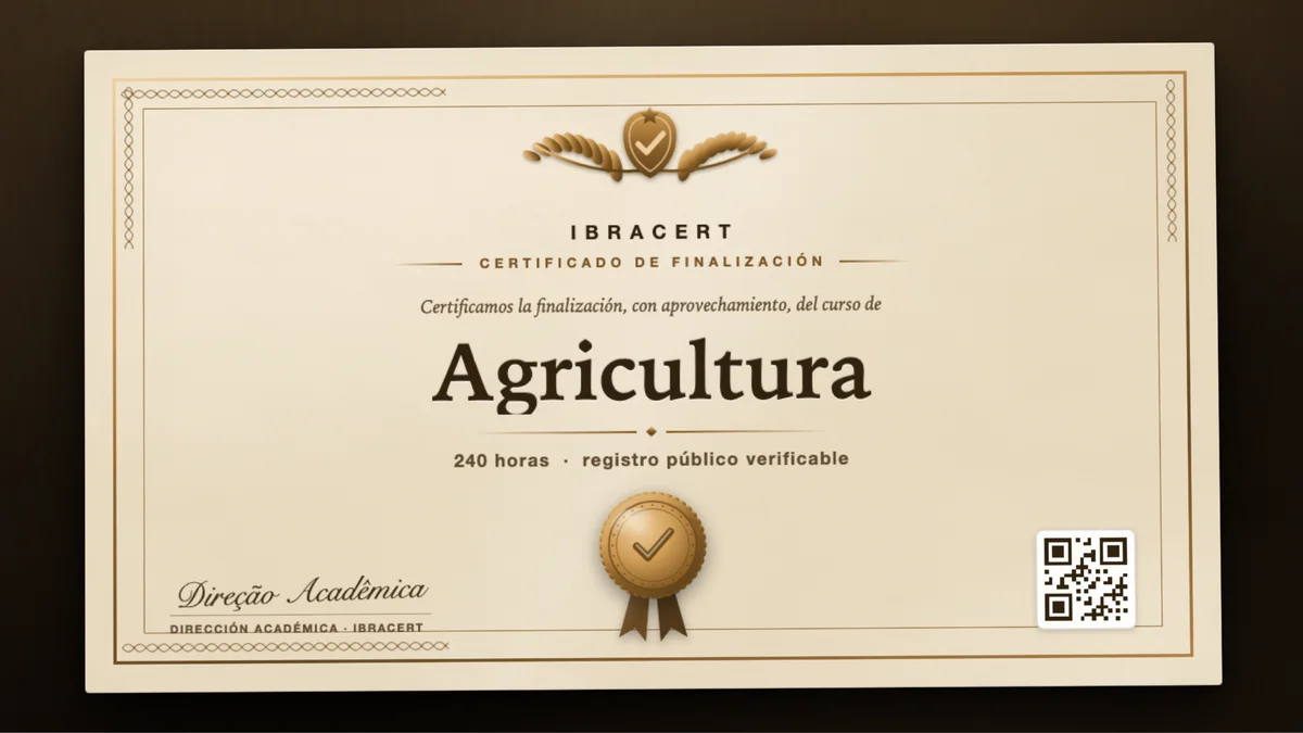 Portada del curso Agricultura