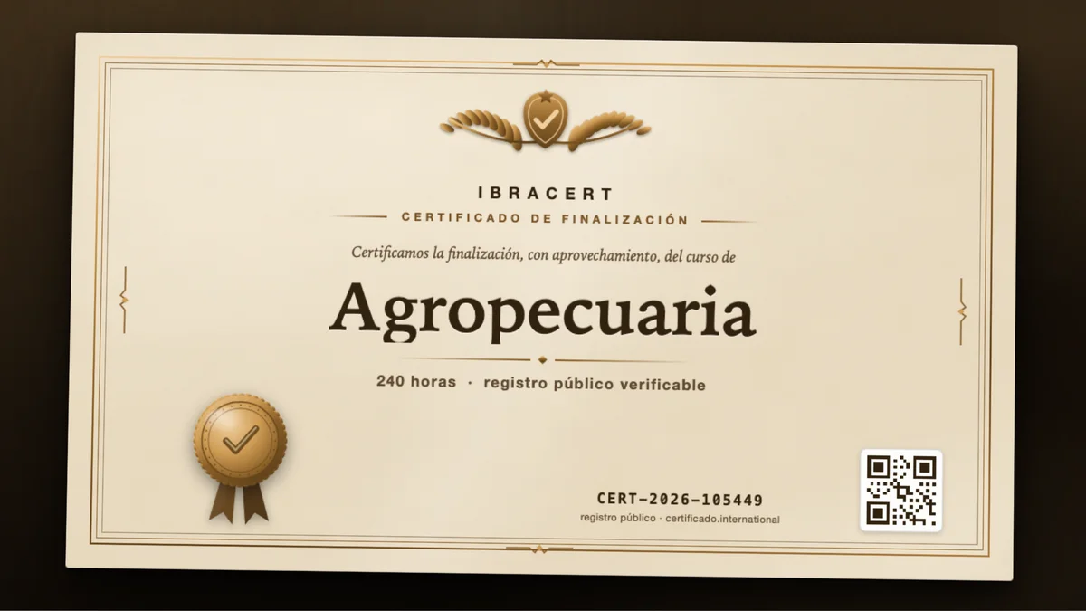 Portada del curso Agropecuaria
