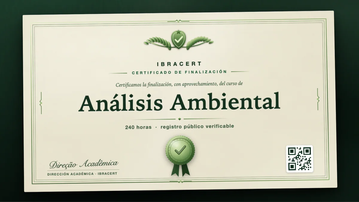 Portada del curso Análisis Ambiental