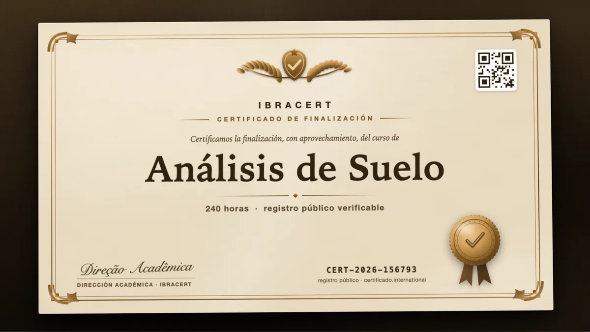 Portada del curso Análisis de Suelo