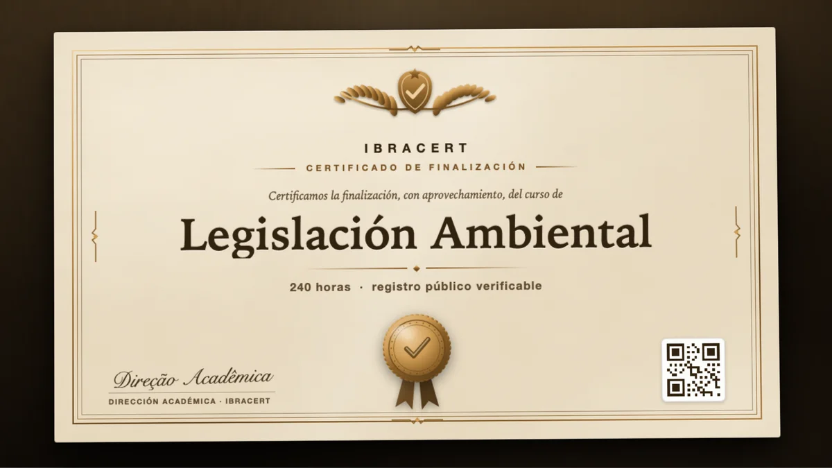 Portada del curso Legislación Ambiental