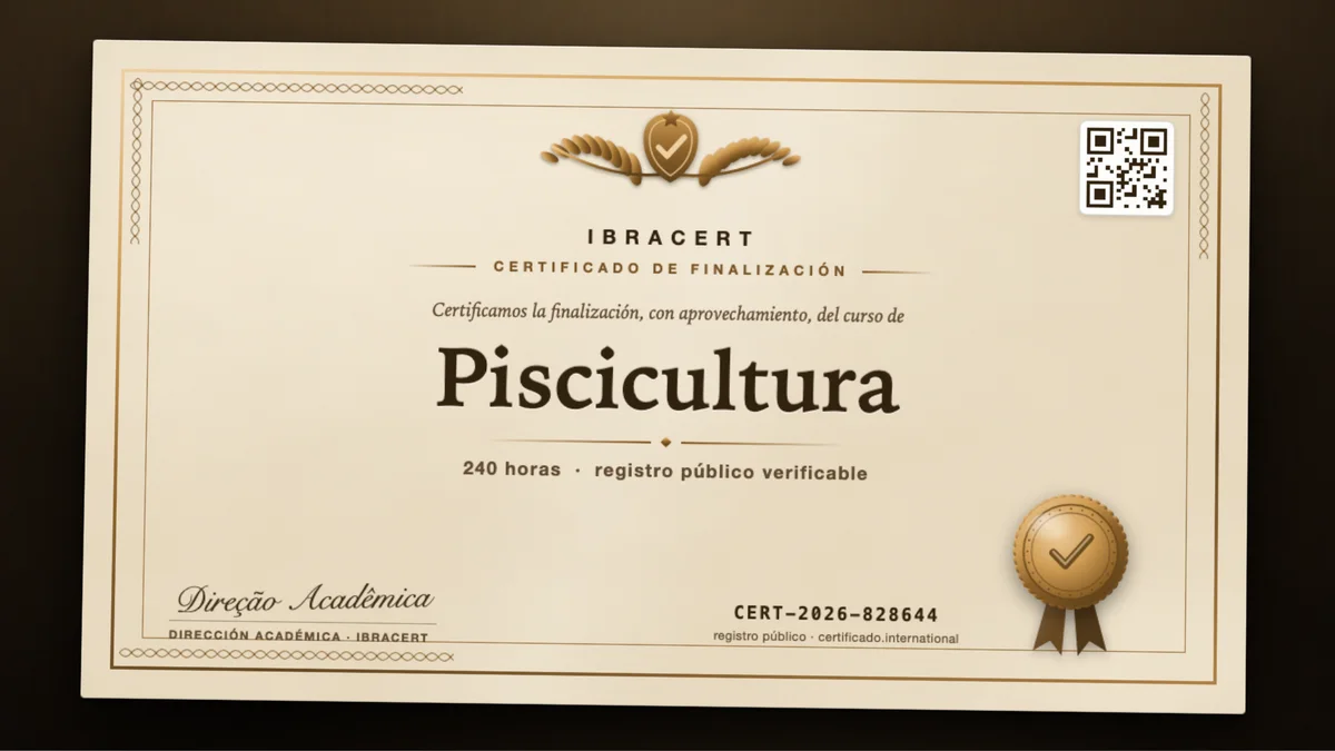 Portada del curso Piscicultura