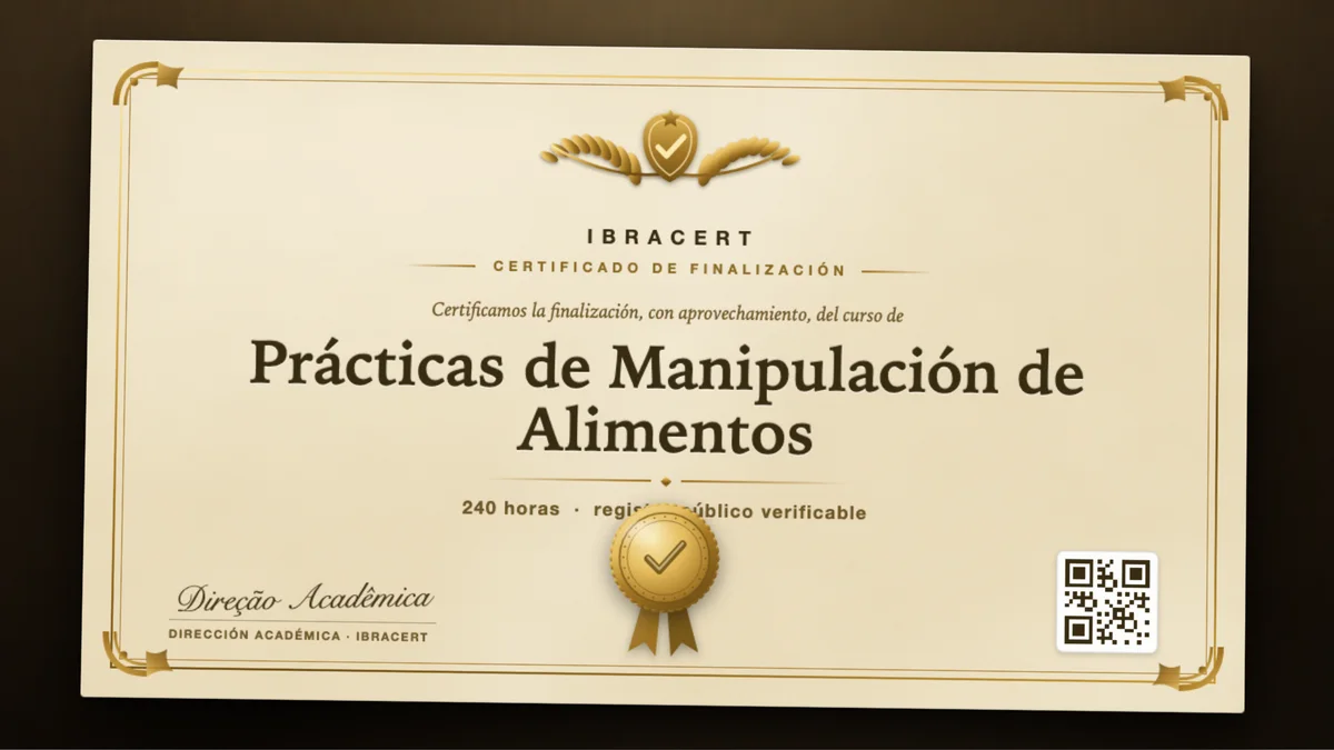 Portada del curso Prácticas de Manipulación de Alimentos