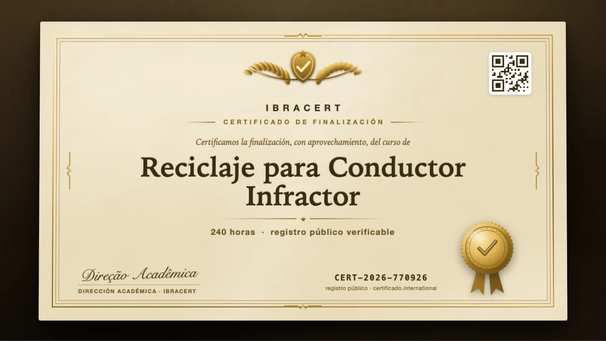Portada del curso Reciclaje para Conductor Infractor