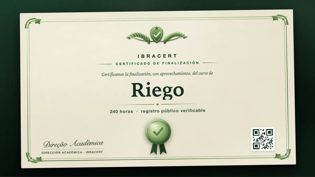 Portada del curso Riego