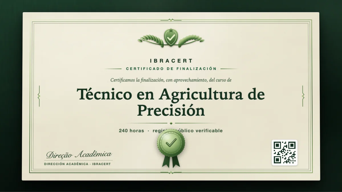 Portada del curso Técnico en Agricultura de Precisión