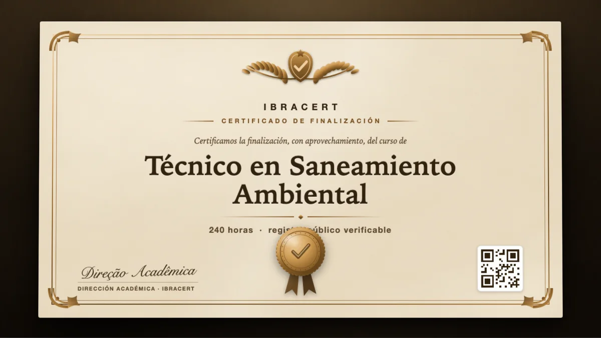 Portada del curso Técnico en Saneamiento Ambiental