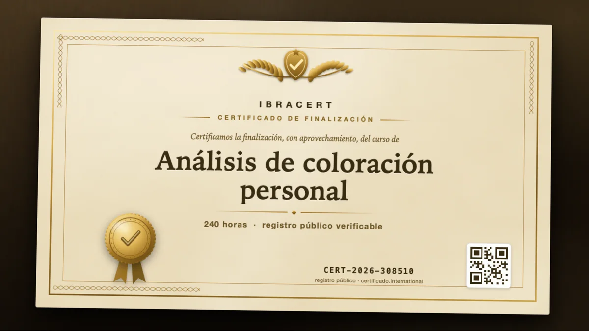 Portada del curso Análisis de coloración personal