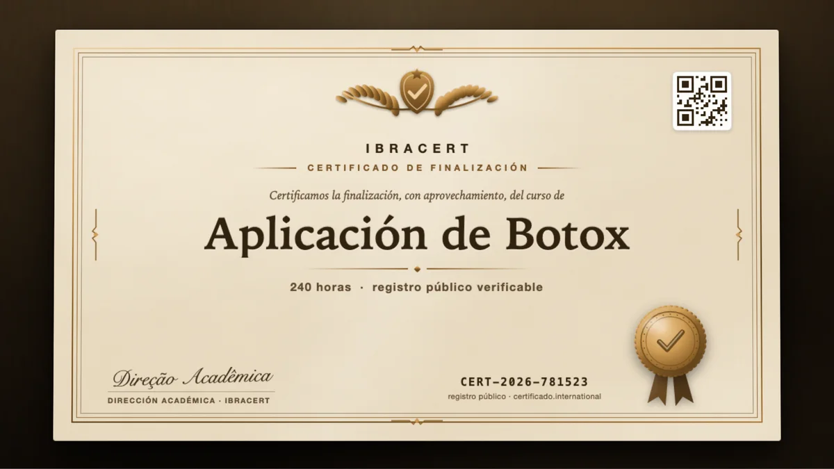 Portada del curso Aplicación de Botox