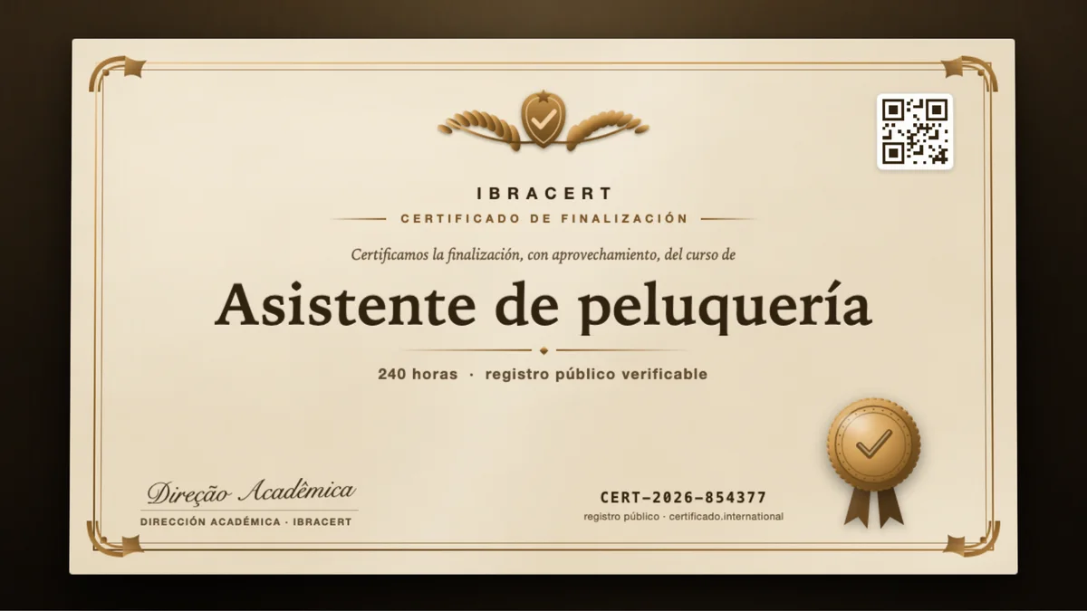 Portada del curso Asistente de peluquería