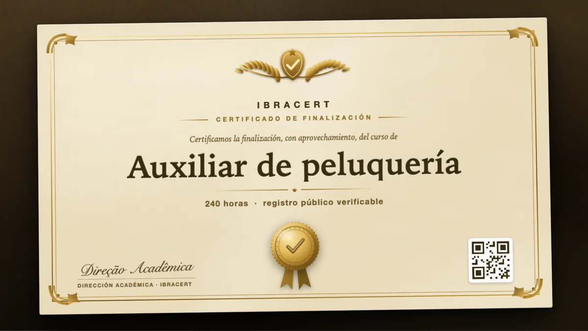 Portada del curso Auxiliar de peluquería