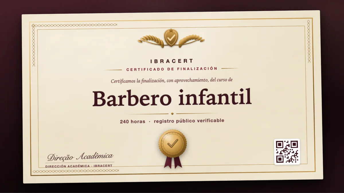 Portada del curso Barbero infantil