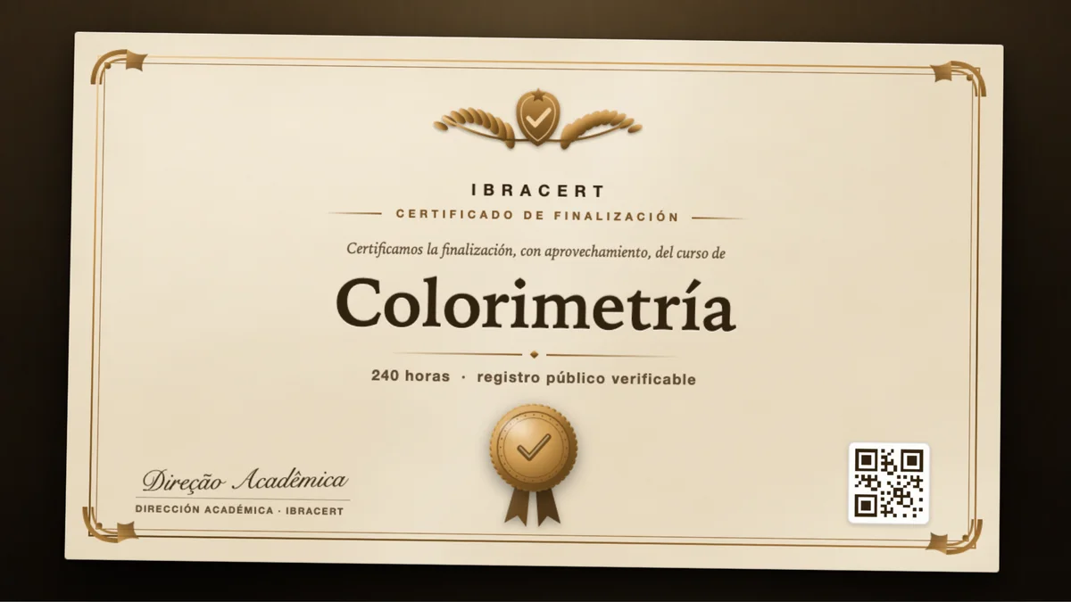Portada del curso Colorimetría