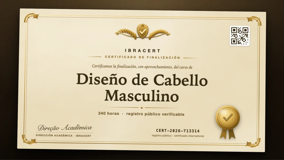 Portada del curso Diseño de Cabello Masculino
