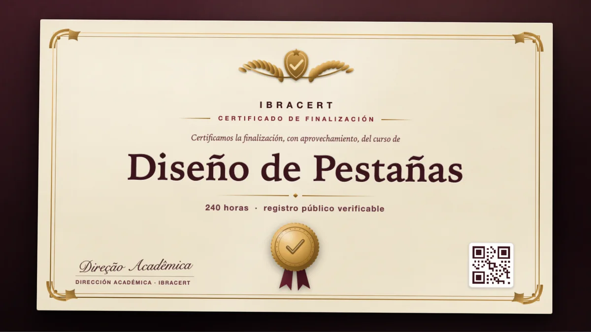 Portada del curso Diseño de Pestañas