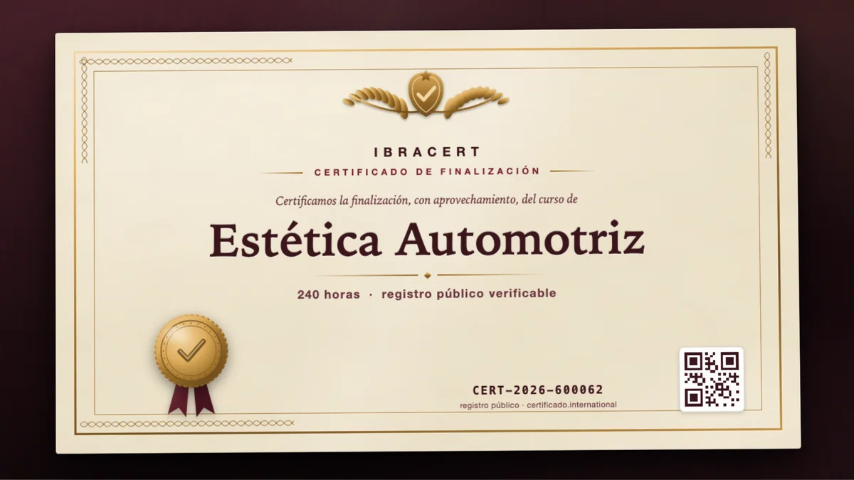 Portada del curso Estética Automotriz