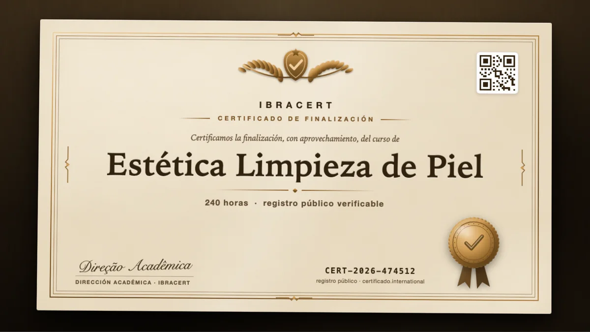 Portada del curso Estética Limpieza de Piel