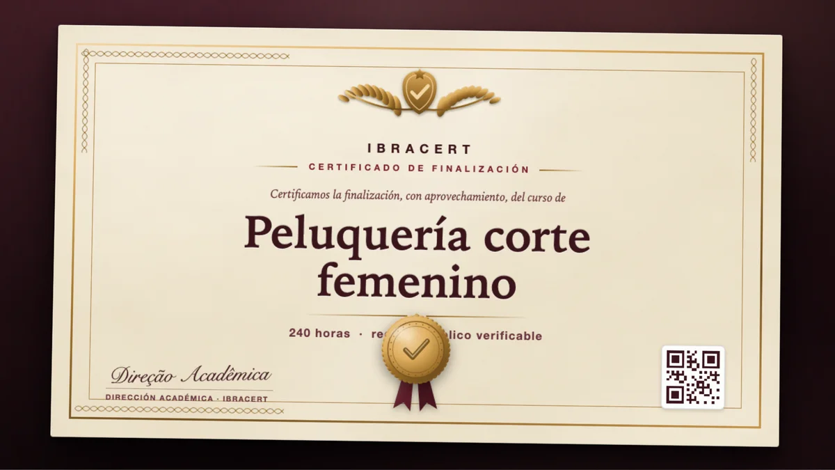 Portada del curso Peluquería corte femenino