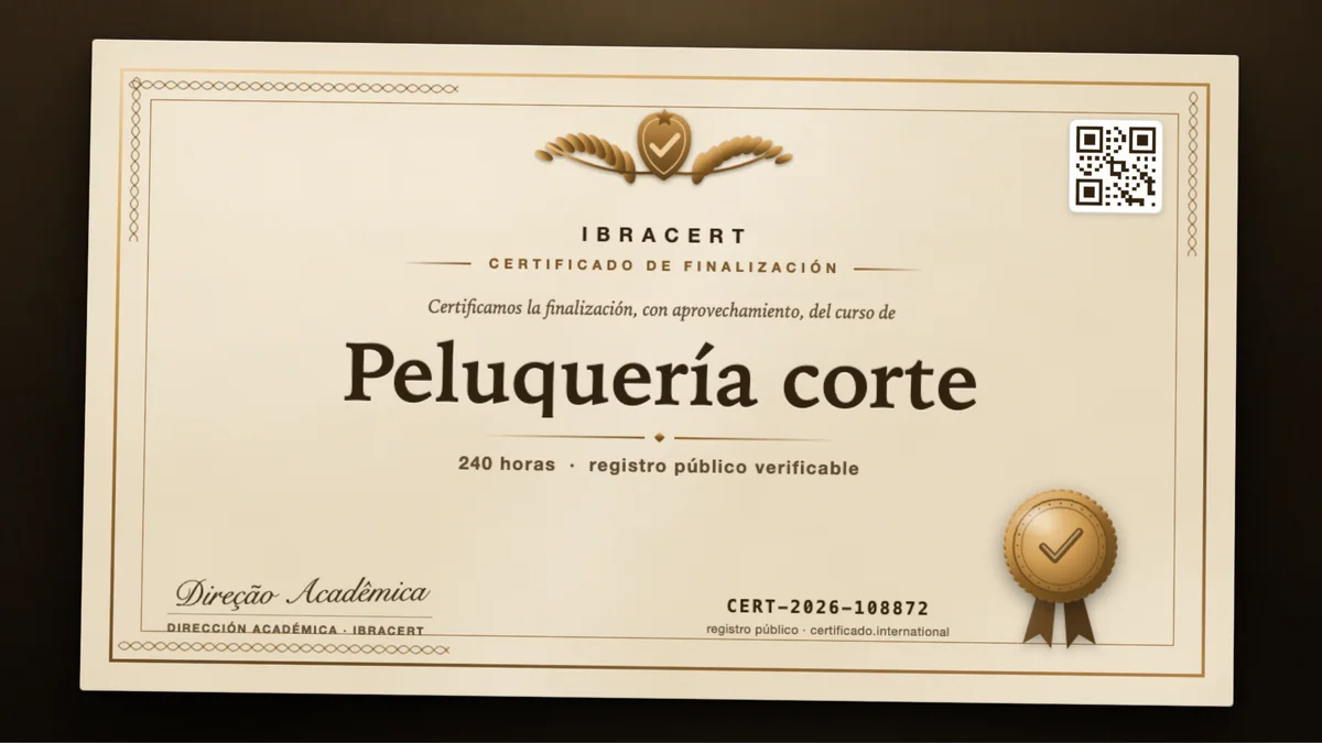 Portada del curso Peluquería corte
