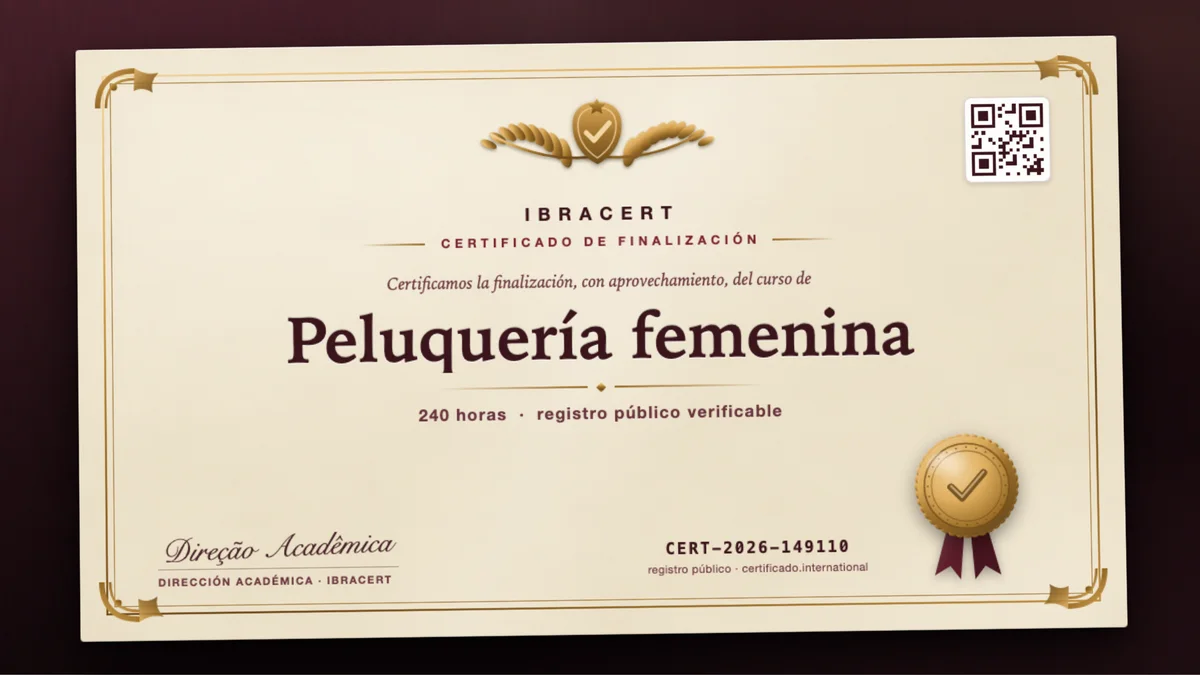 Portada del curso Peluquería femenina