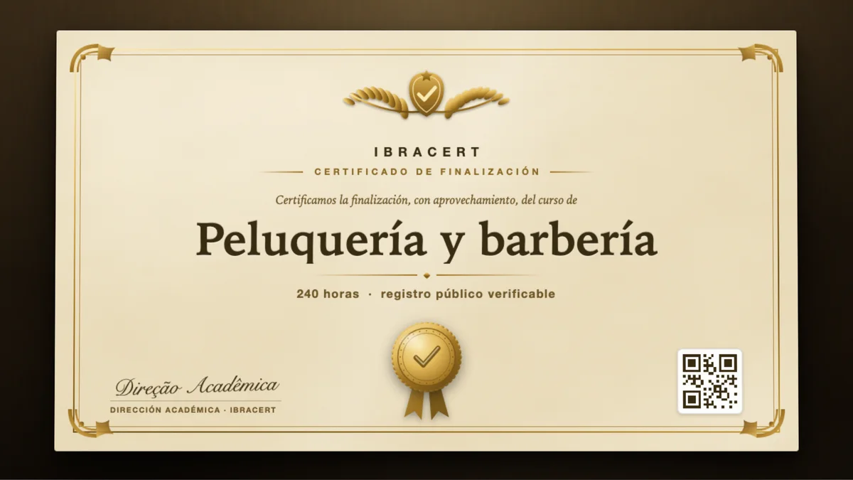 Portada del curso Peluquería y barbería