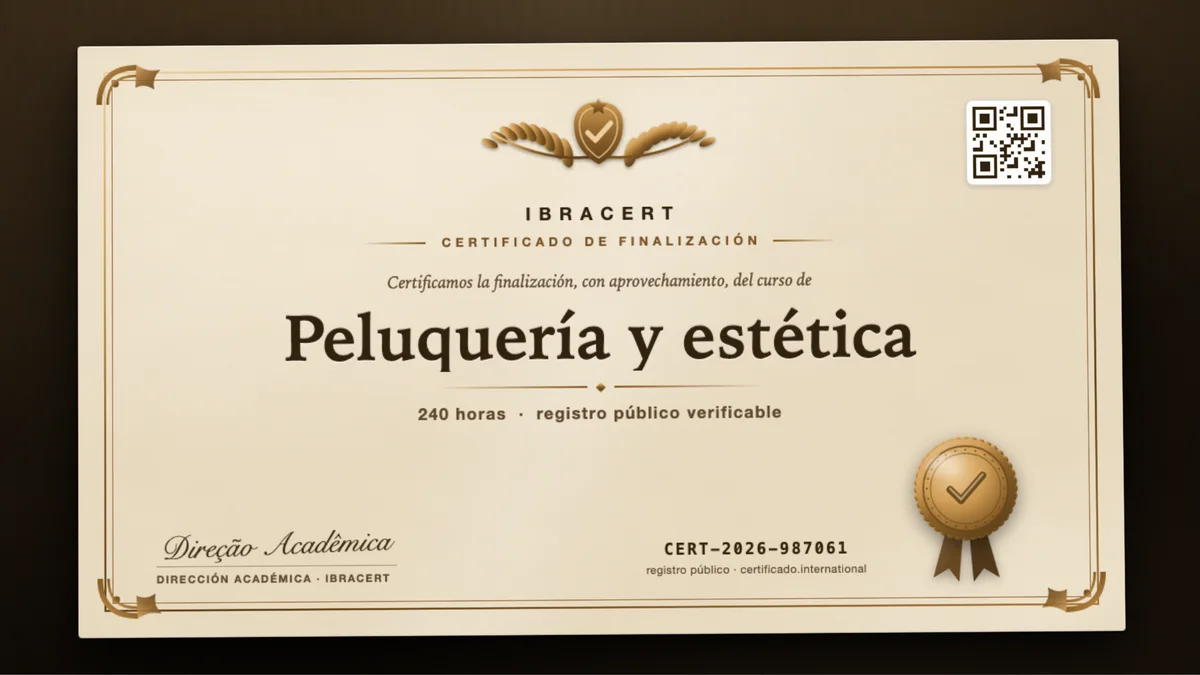 Portada del curso Peluquería y estética