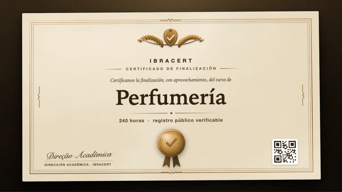 Portada del curso Perfumería