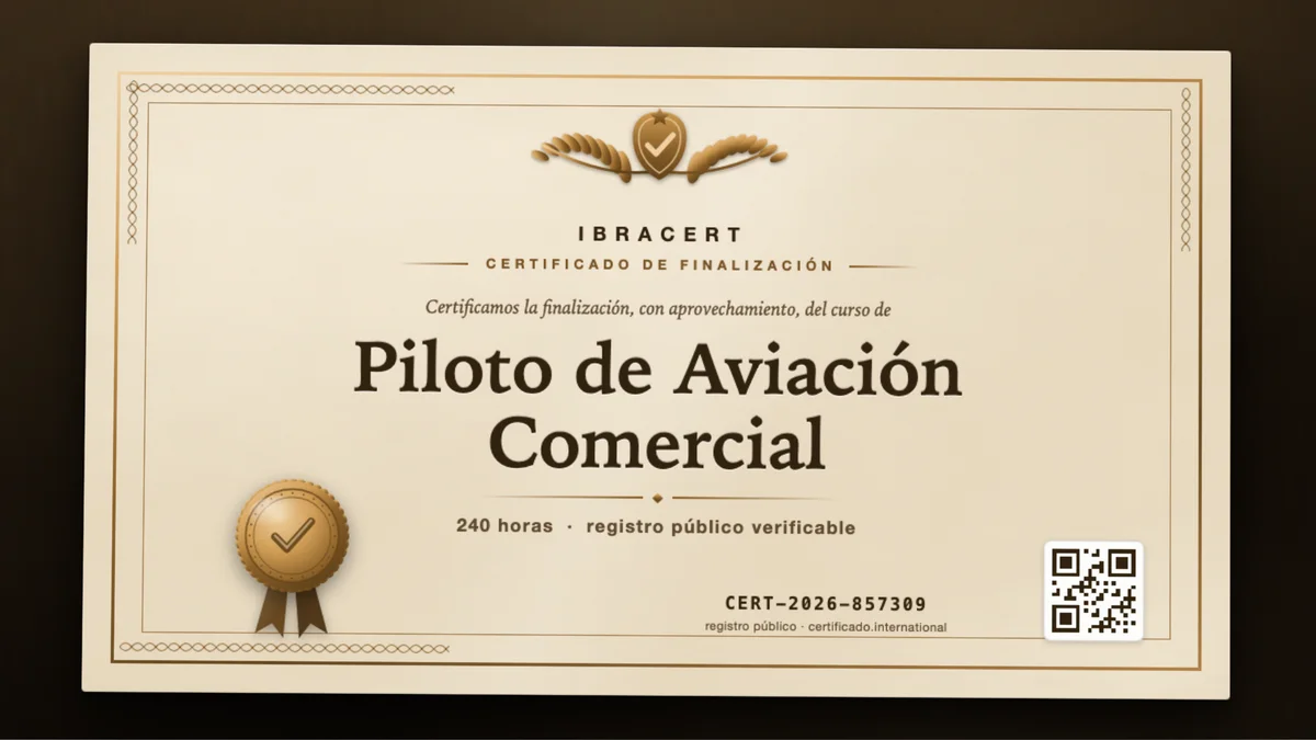 Portada del curso Piloto de Aviación Comercial