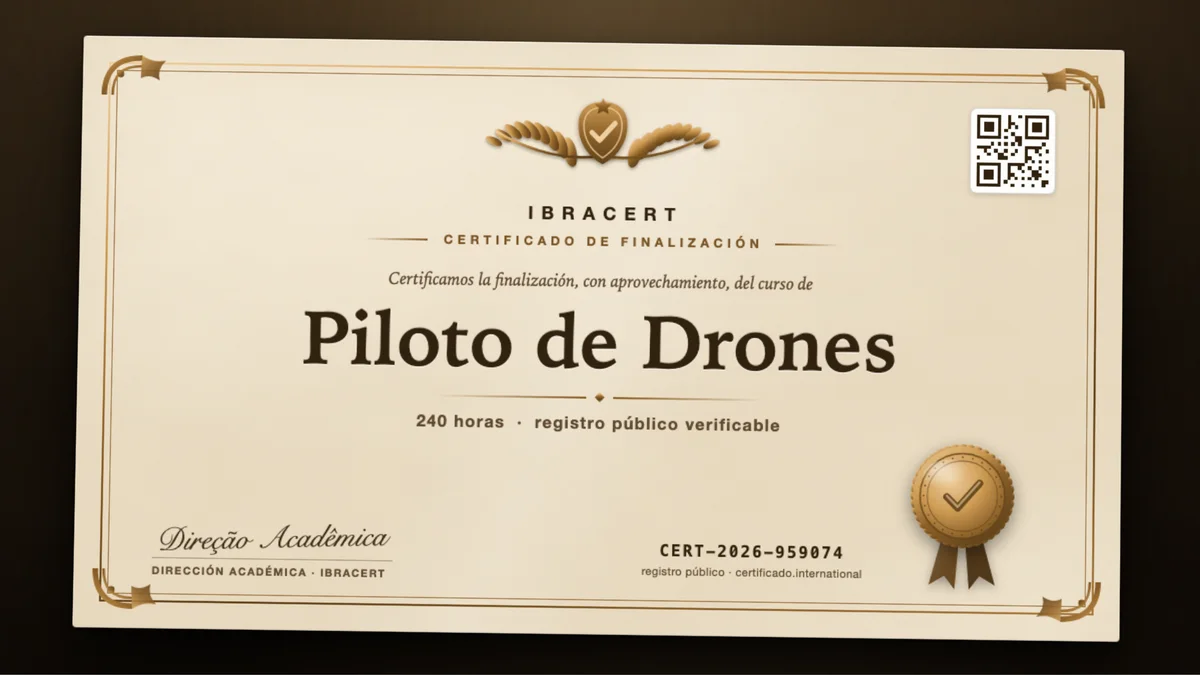 Portada del curso Piloto de Drones