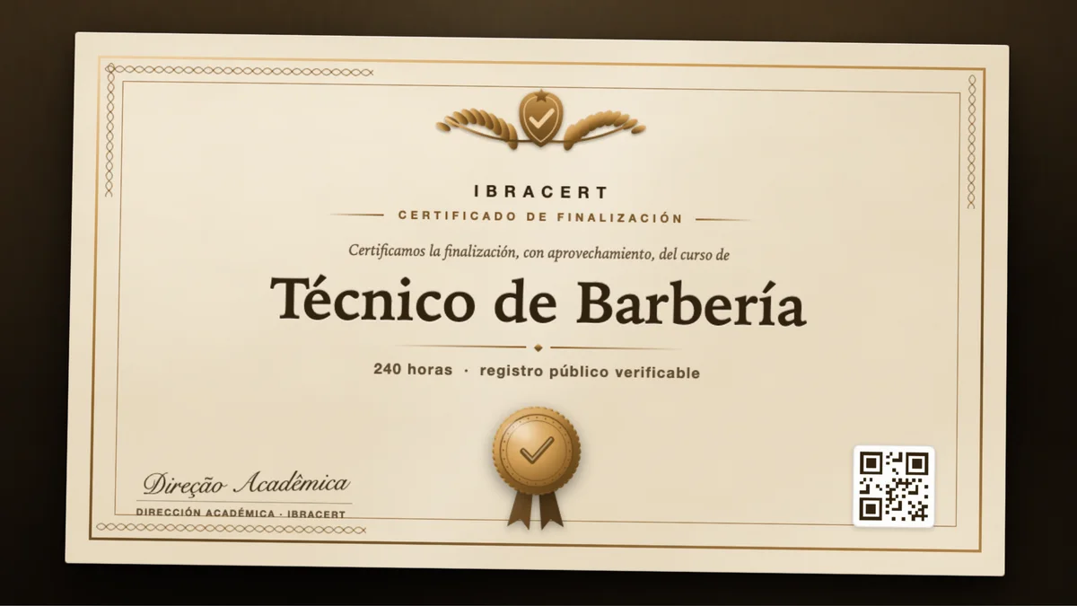 Portada del curso Técnico de Barbería