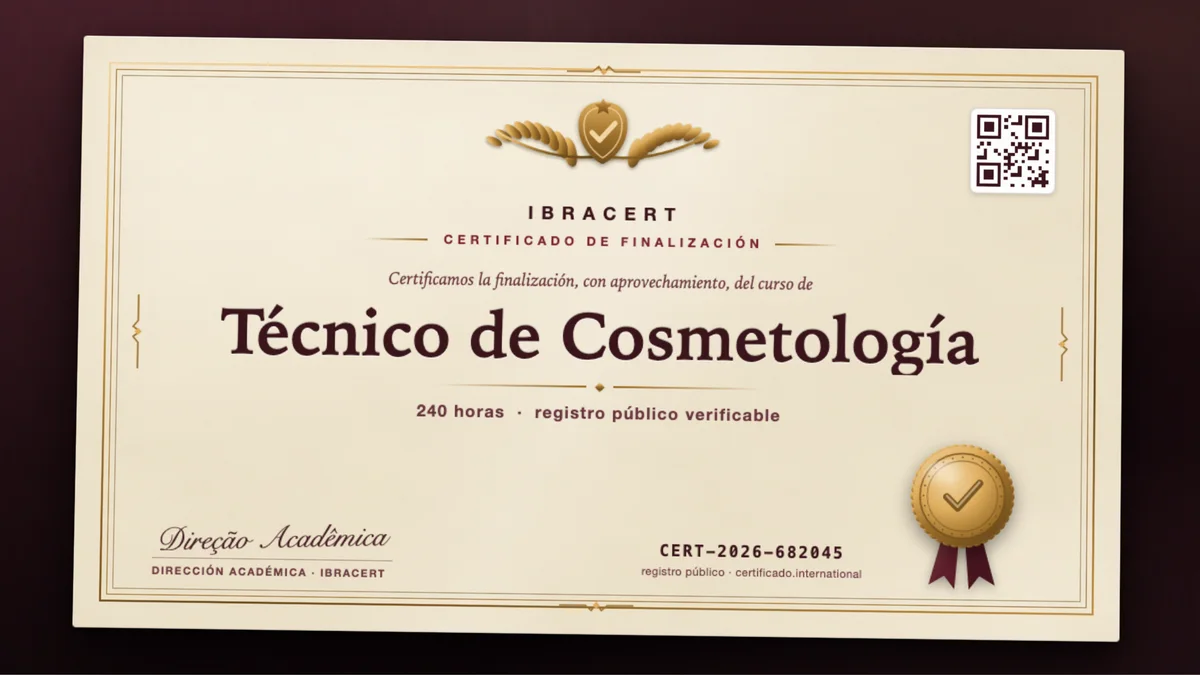 Portada del curso Técnico de Cosmetología