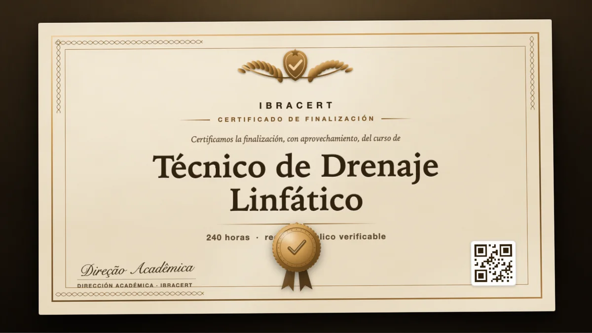 Portada del curso Técnico de Drenaje Linfático