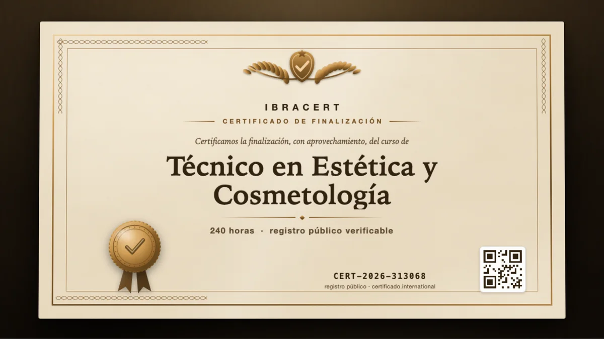 Portada del curso Técnico en Estética y Cosmetología