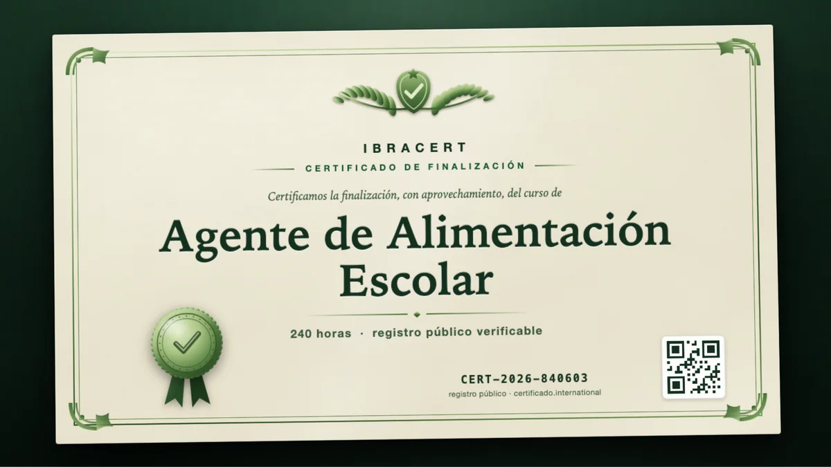 Portada del curso Agente de Alimentación Escolar