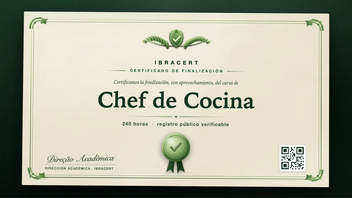 Portada del curso Chef de Cocina