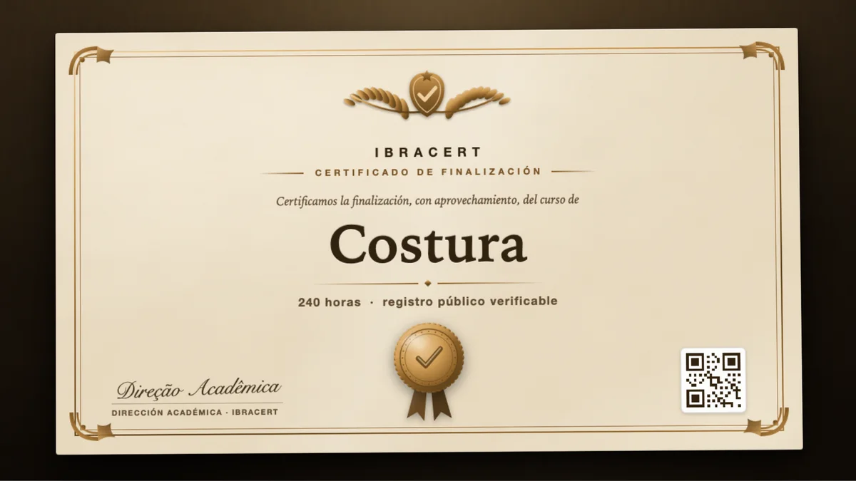 Portada del curso Costura