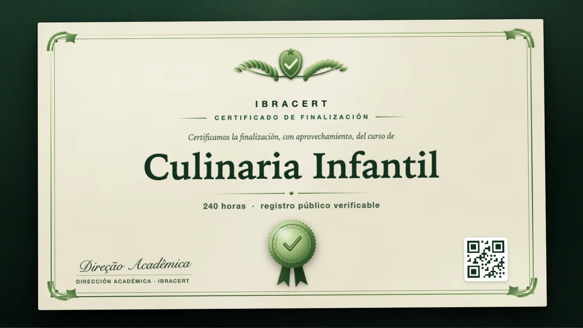 Portada del curso Culinaria Infantil